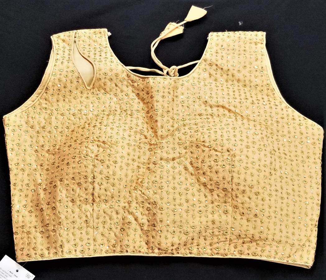 fancy golden readymade blouse